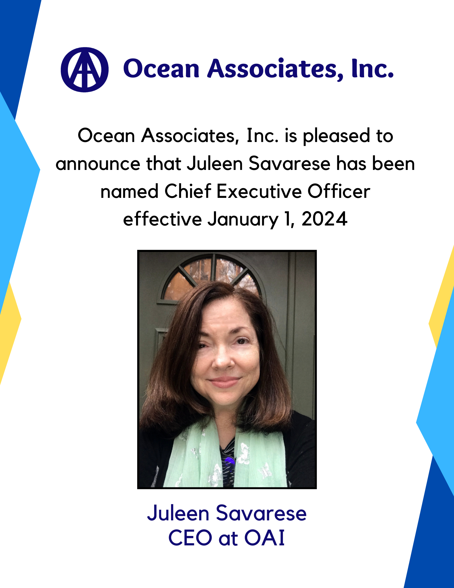 OAI Announces New CEO Juleen Savarese